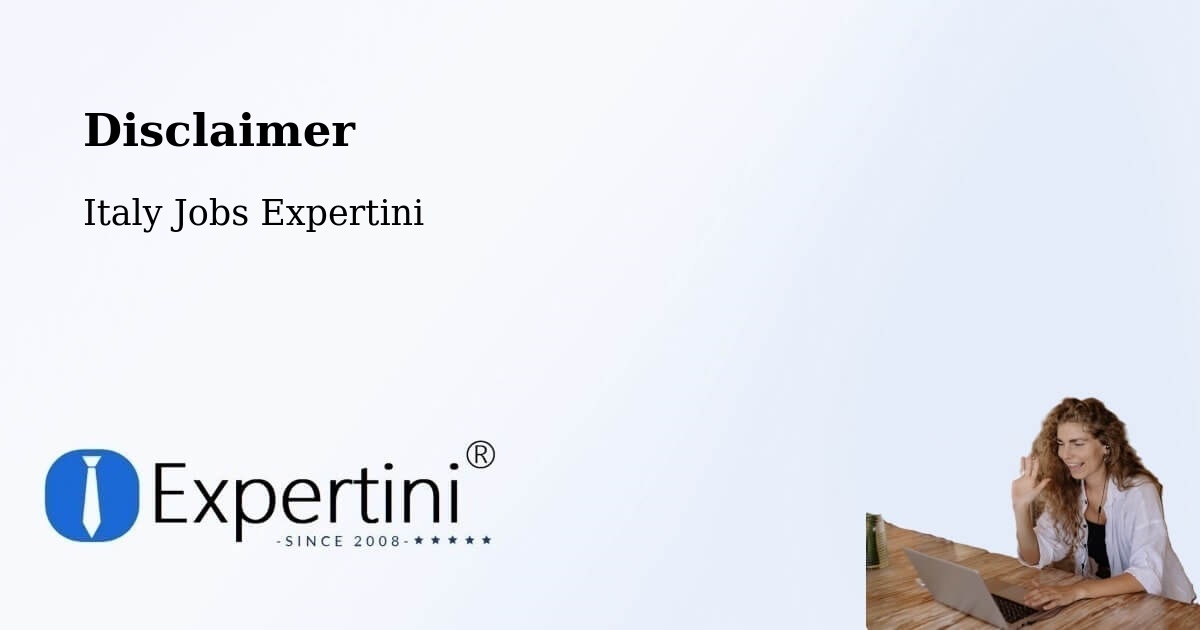 Disclaimer – Ururi - Italy Jobs Expertini